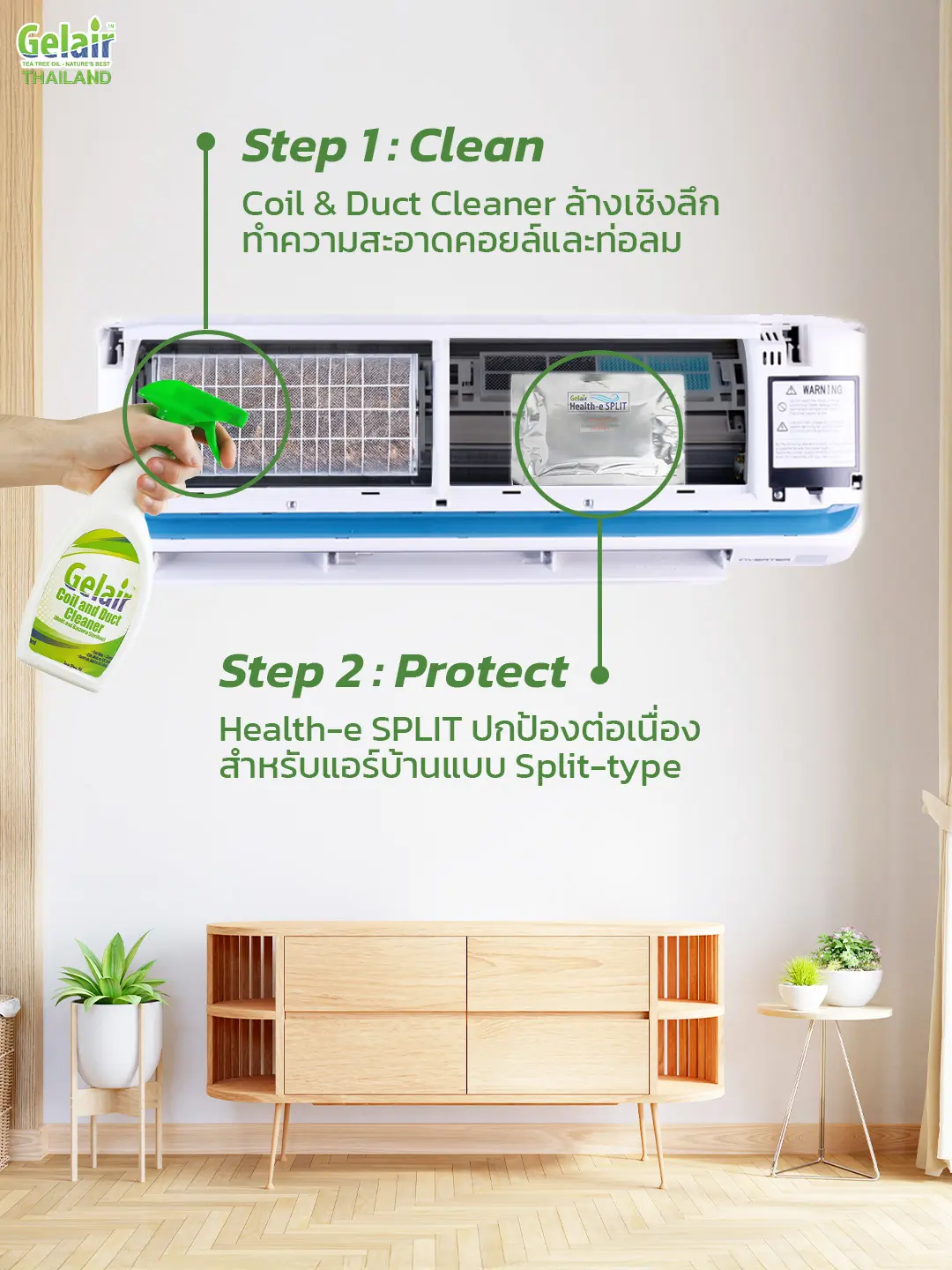 Gelair ตอบโจทย์ผู้ใช้ในบ้าน ผลิตภัณฑ์ Gelair สำหรับผู้ใช้ในบ้าน